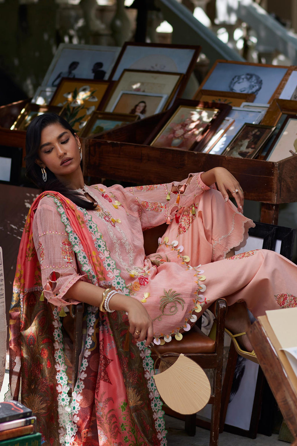Sana Safinaz | Muzlin Summer 26 | 38-MS - Luxury Dress - available at Maria Faisal in UK and USA.