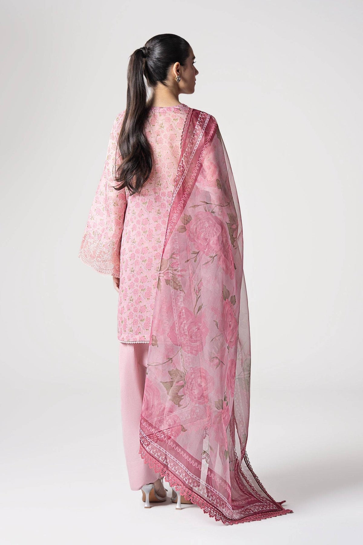Maria B | Basics RTW | 3 Pc Embroidered Dobby Suit | MB-CS25-145 by Maria Faisal - Registered Vendor of : Maria B - type : Ladies Clothes - 100% original wedding dresses