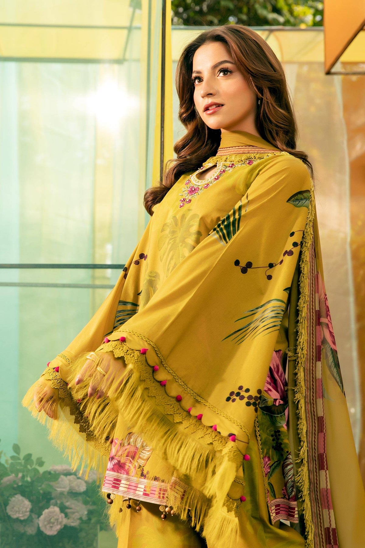 Maria B | M Basic Summer Lawn 25 | MB-CUS25-710A by Maria Faisal - Registered Vendor of : Maria B - type : Ladies Clothes - 100% original wedding dresses