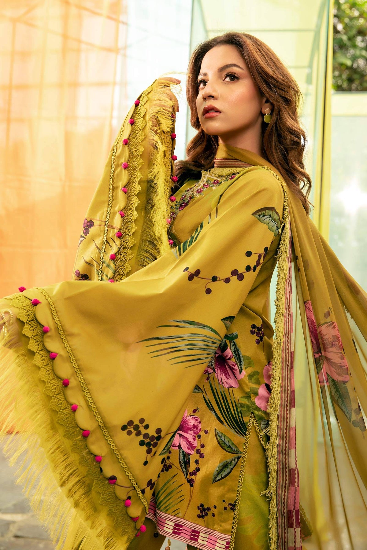 Maria B | M Basic Summer Lawn 25 | MB-CUS25-710A by Maria Faisal - Registered Vendor of : Maria B - type : Ladies Clothes - 100% original wedding dresses