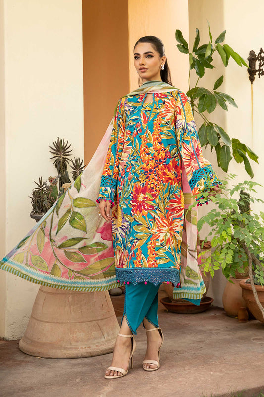 Maria B | Eid Basic Lawn | MB-CUS25-903A by Maria Faisal - Registered Vendor of : Maria B - type : Ladies Clothes - 100% original wedding dresses