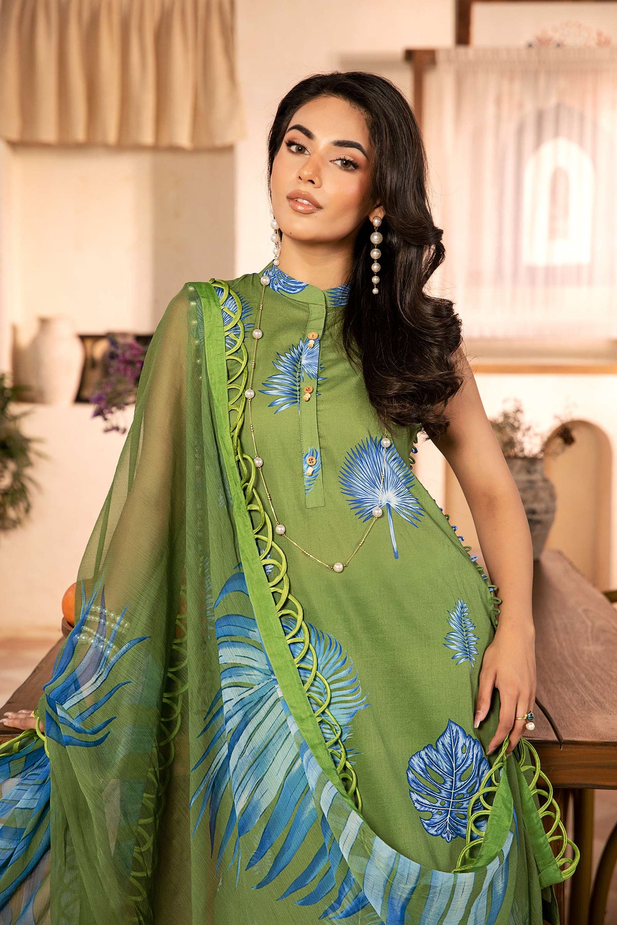 Maria B | Eid Basic Lawn | MB-CUS25-906A by Maria Faisal - Registered Vendor of : Maria B - type : Ladies Clothes - 100% original wedding dresses