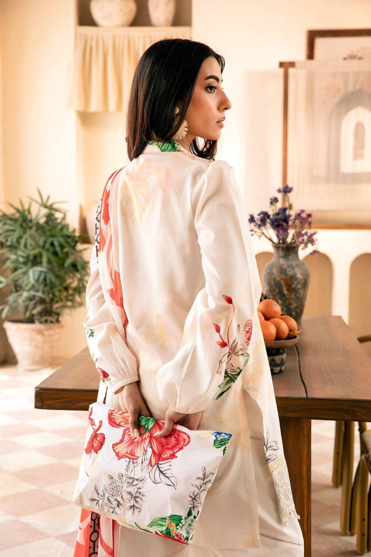 Maria B | Eid Basic Lawn | MB-CUS25-907B by Maria Faisal - Registered Vendor of : Maria B - type : Ladies Clothes - 100% original wedding dresses