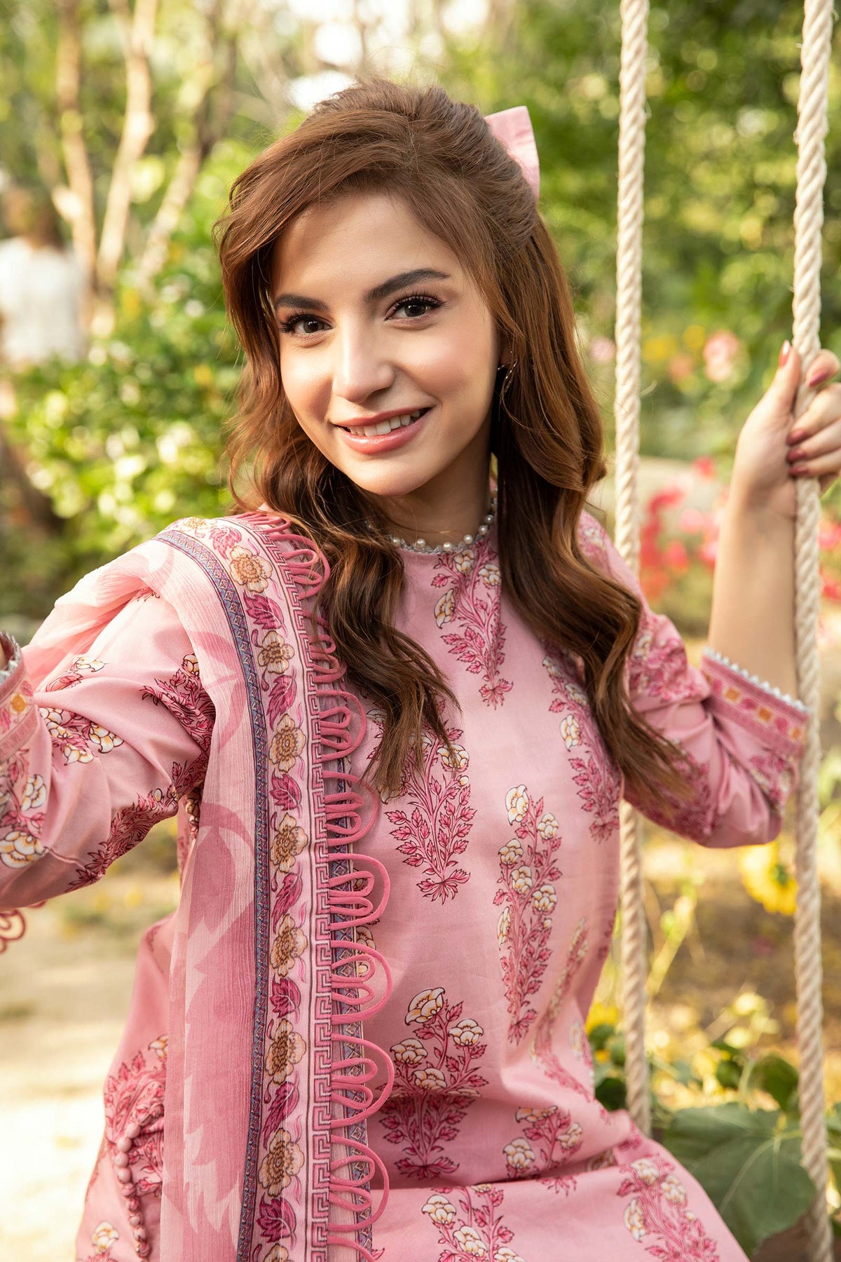 Maria B | Eid Basic Lawn | MB-CUS25-908A by Maria Faisal - Registered Vendor of : Maria B - type : Ladies Clothes - 100% original wedding dresses