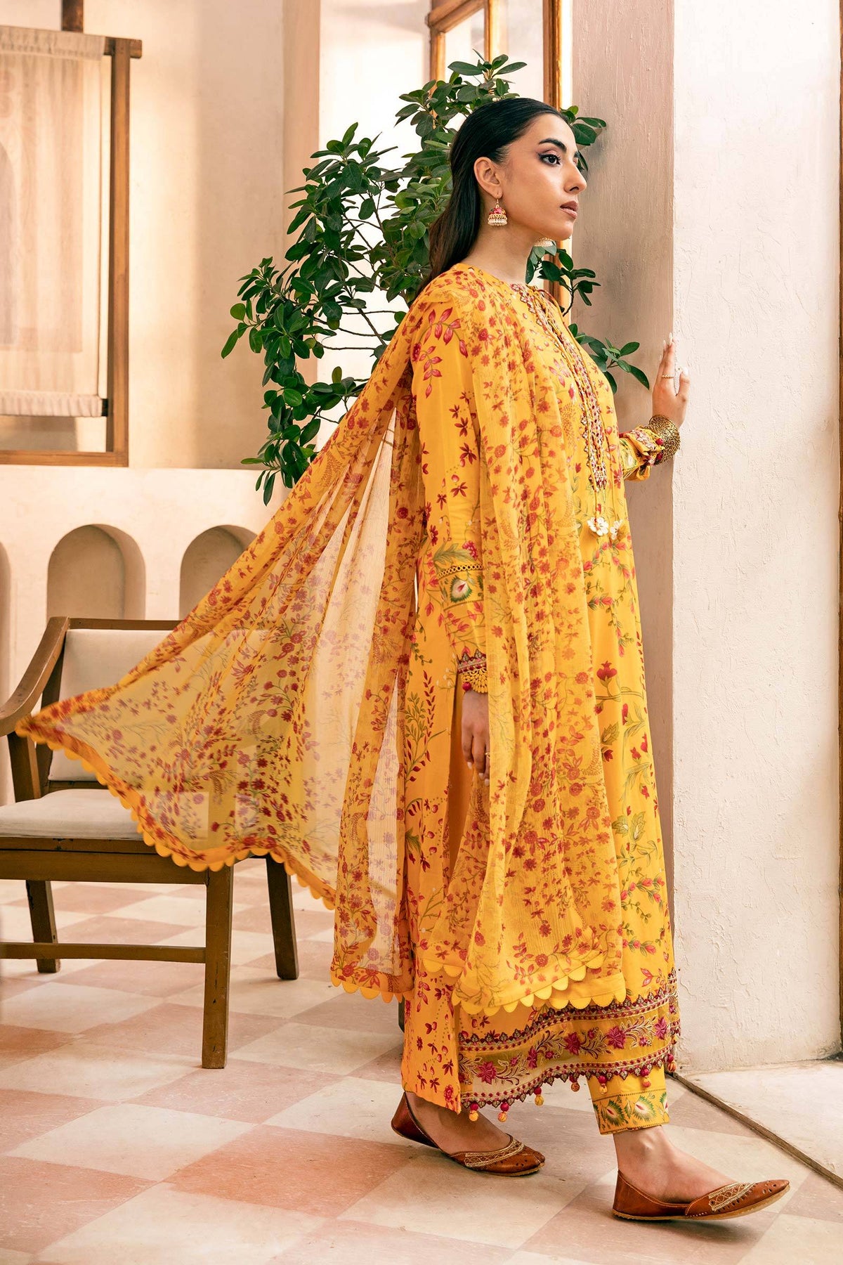 Maria B | Eid Basic Lawn | MB-CUS25-912A by Maria Faisal - Registered Vendor of : Maria B - type : Ladies Clothes - 100% original wedding dresses