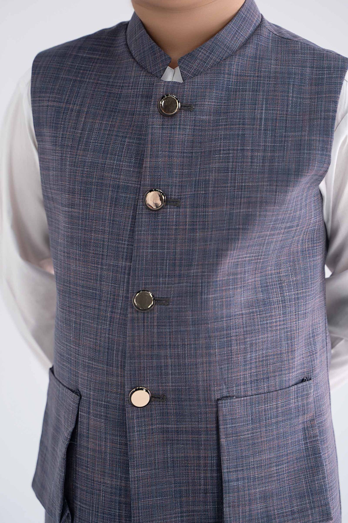 Blended Labradorite Waistcoat - Kids Clothes - available at Maria Faisal in UK and USA