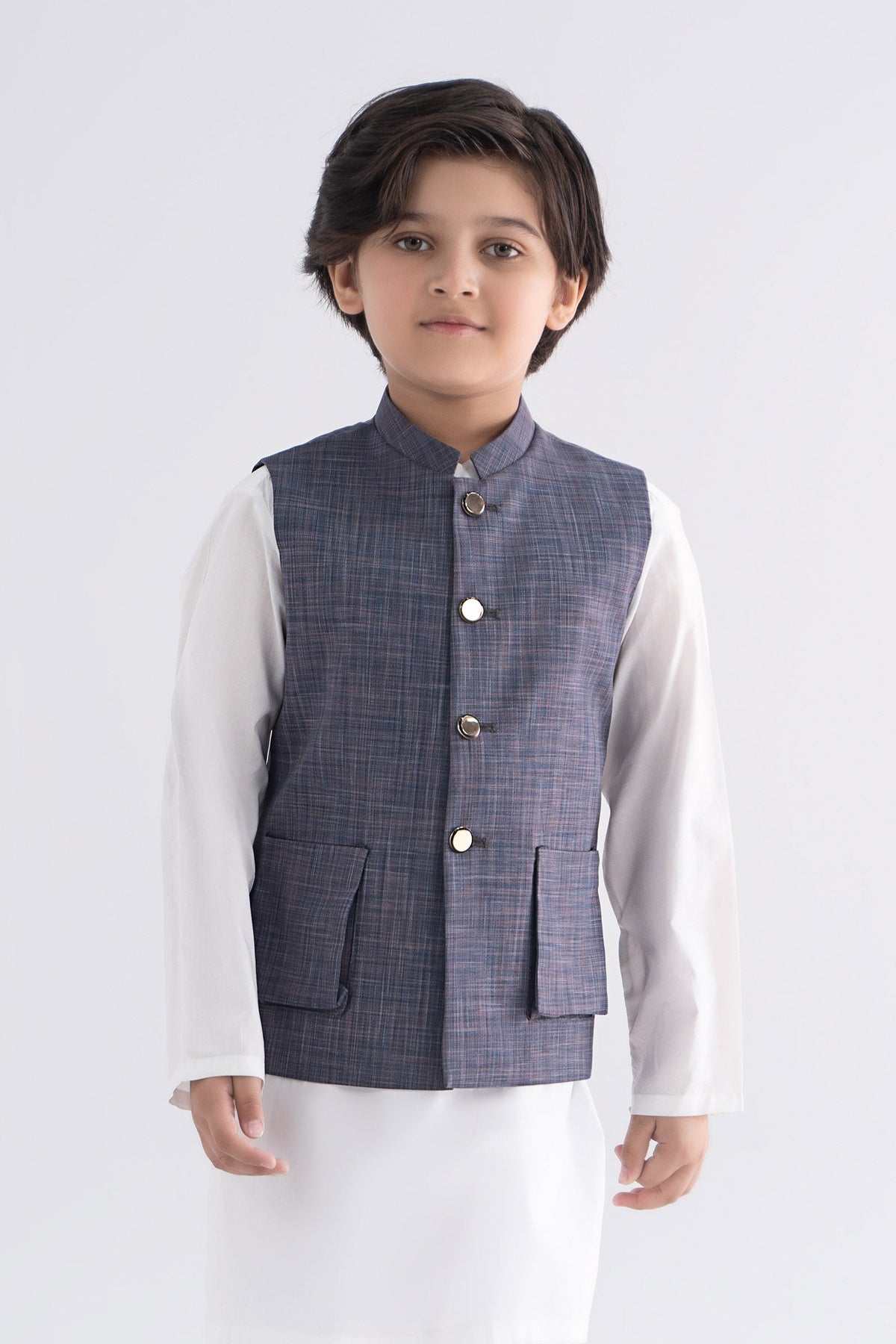 Blended Labradorite Waistcoat - Kids Clothes - available at Maria Faisal in UK and USA