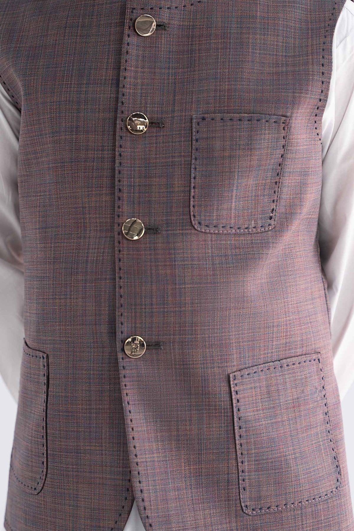 Blended Peach Waistcoat - Kids Clothes - available at Maria Faisal in UK and USA