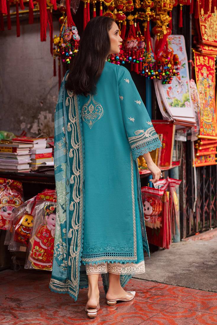 Marjjan | Carnation Lawn | MBL-15 B (LIGHT ZINC) by Maria Faisal - Registered Vendor of : Marjjan - type : Ladies Clothes - 100% original wedding dresses