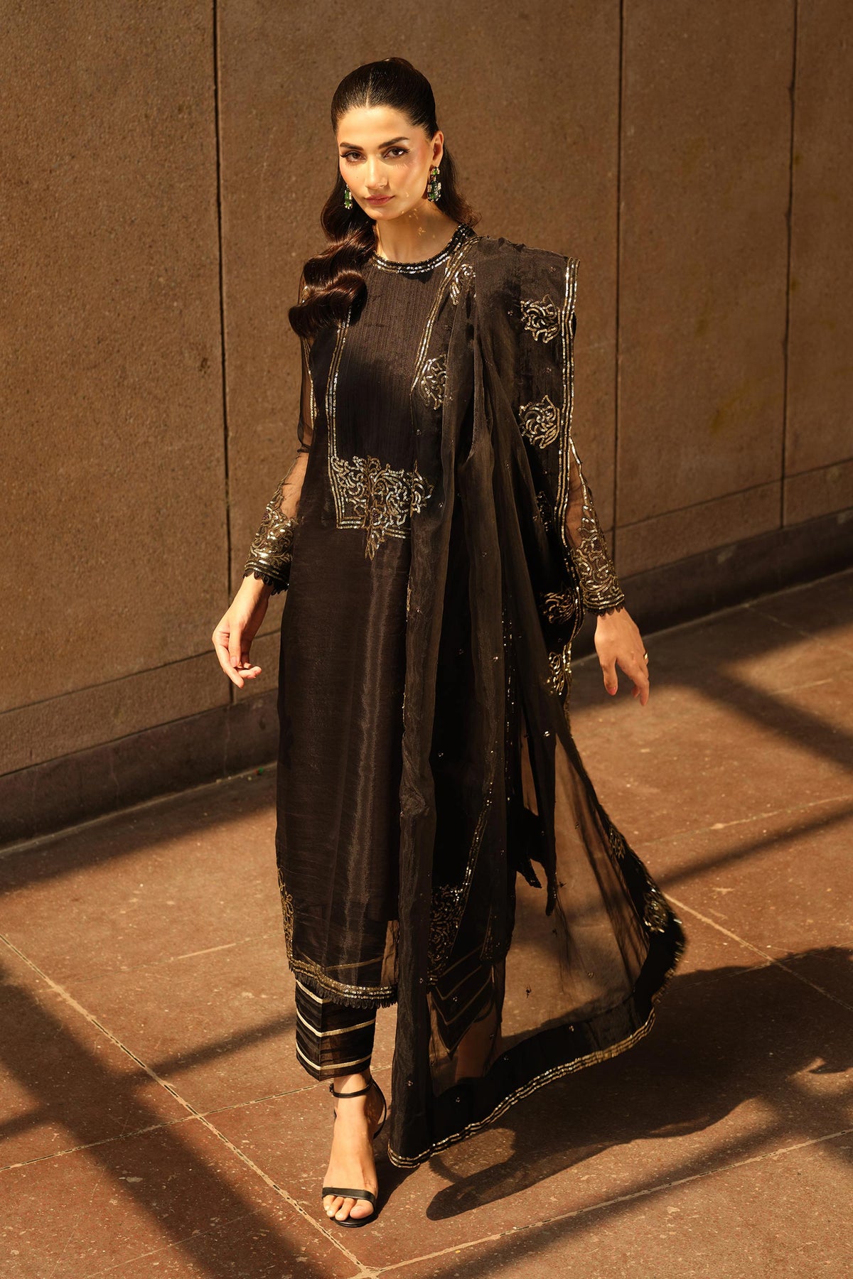 Maria B | Pre fall Dresses | MBS-W25-10 BL - Ladies Clothes - Maria Faisal