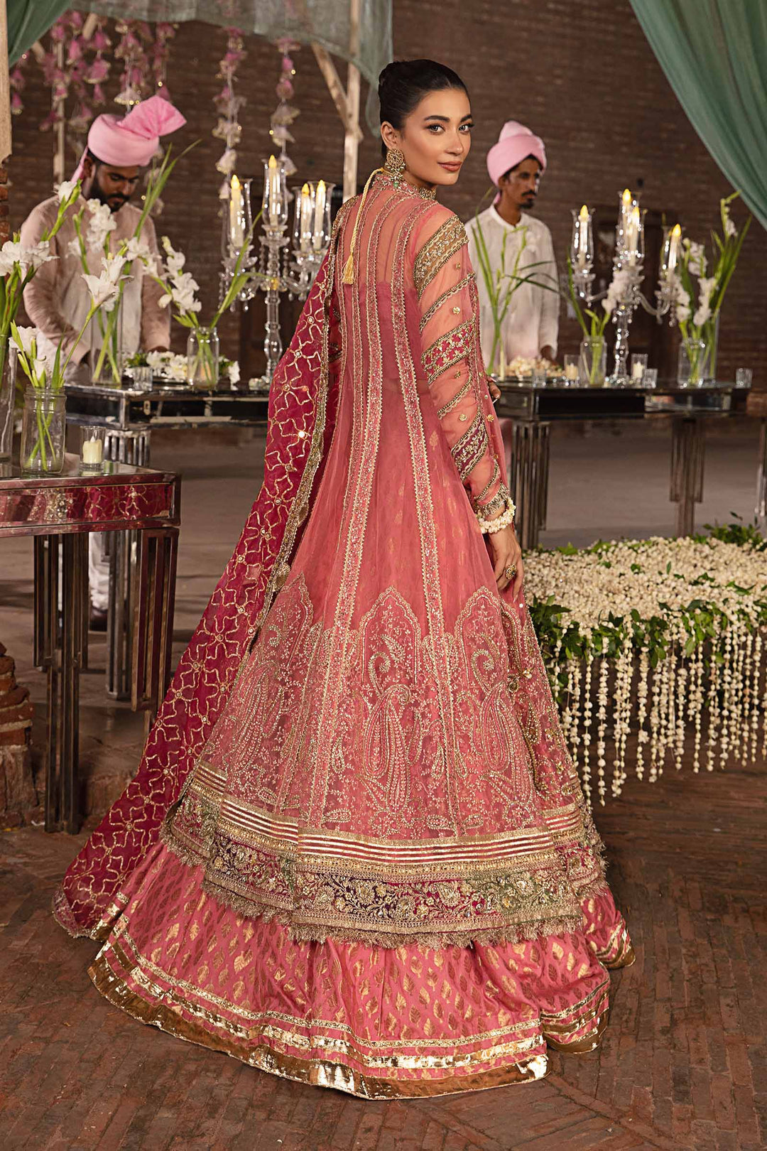 Maria B | Bridal Couture | Gulsum - Designer Dress with Intricate embroidery and embellishments. Shop elegent wedding dress at Maria Faisal.