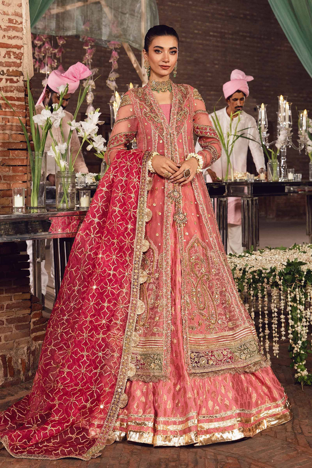Maria B | Bridal Couture | Gulsum - Designer Dress with Intricate embroidery and embellishments. Shop elegent wedding dress at Maria Faisal.