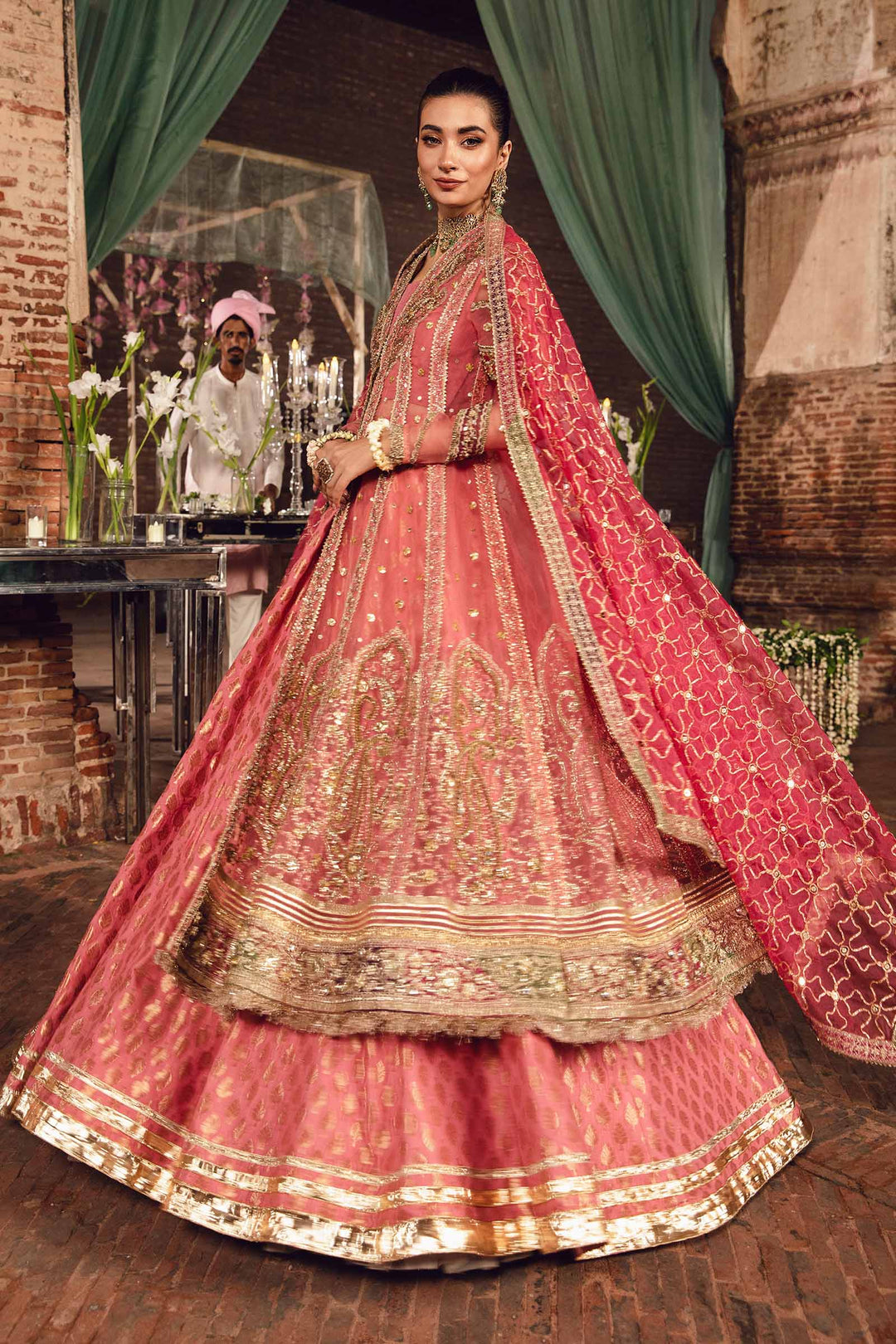 Maria B | Bridal Couture | Gulsum - Designer Dress with Intricate embroidery and embellishments. Shop elegent wedding dress at Maria Faisal.