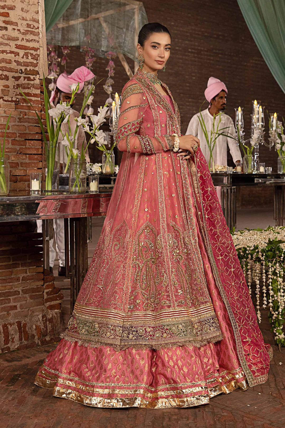 Maria B | Bridal Couture | Gulsum - Designer Dress with Intricate embroidery and embellishments. Shop elegent wedding dress at Maria Faisal.
