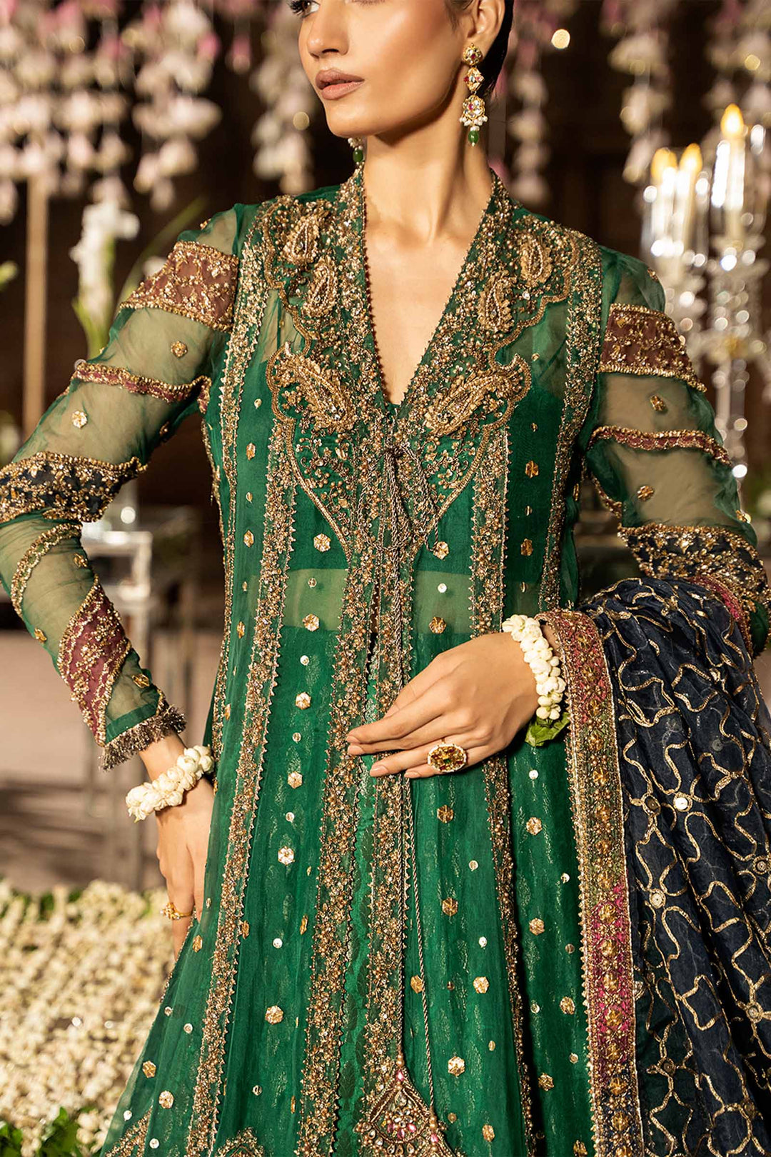 Maria B | Bridal Couture | Shyla - Designer Dress with Intricate embroidery and embellishments. Shop elegent wedding dress at Maria Faisal.