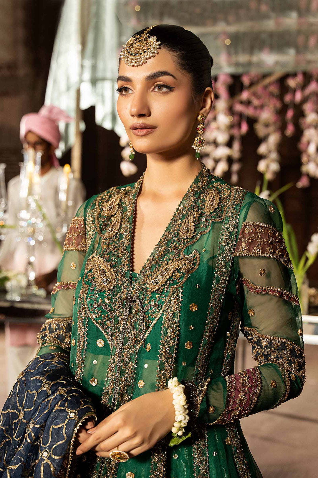 Maria B | Bridal Couture | Shyla - Designer Dress with Intricate embroidery and embellishments. Shop elegent wedding dress at Maria Faisal.