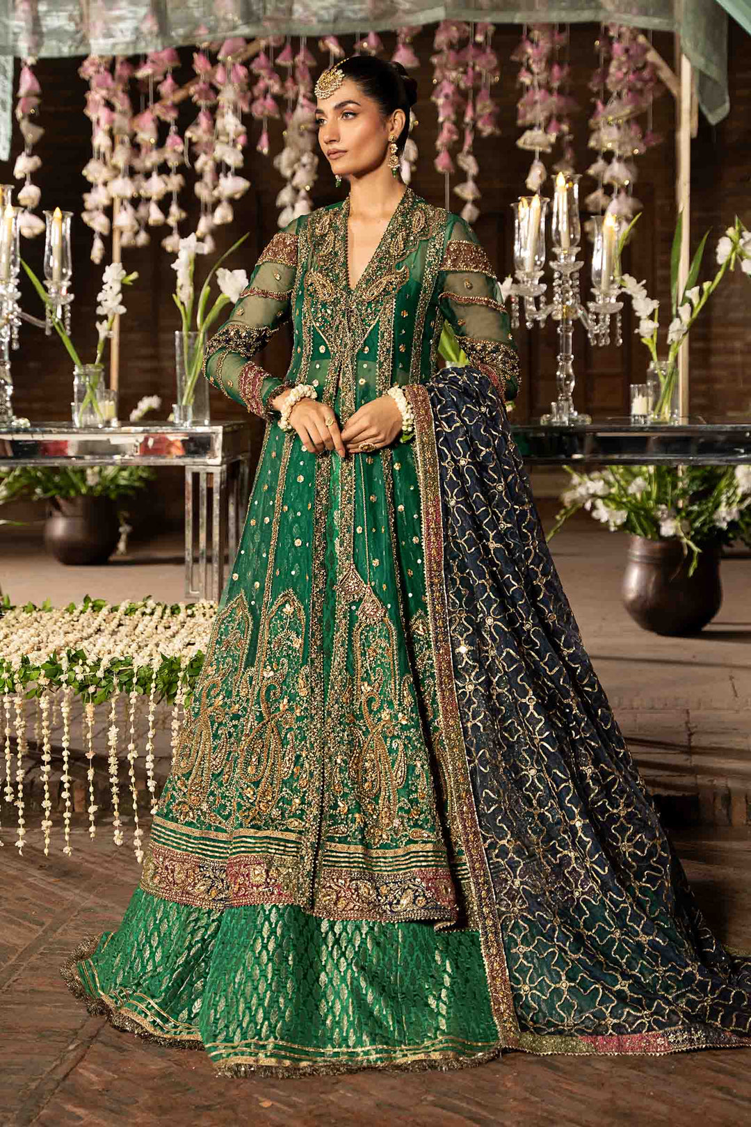 Maria B | Bridal Couture | Shyla - Designer Dress with Intricate embroidery and embellishments. Shop elegent wedding dress at Maria Faisal.