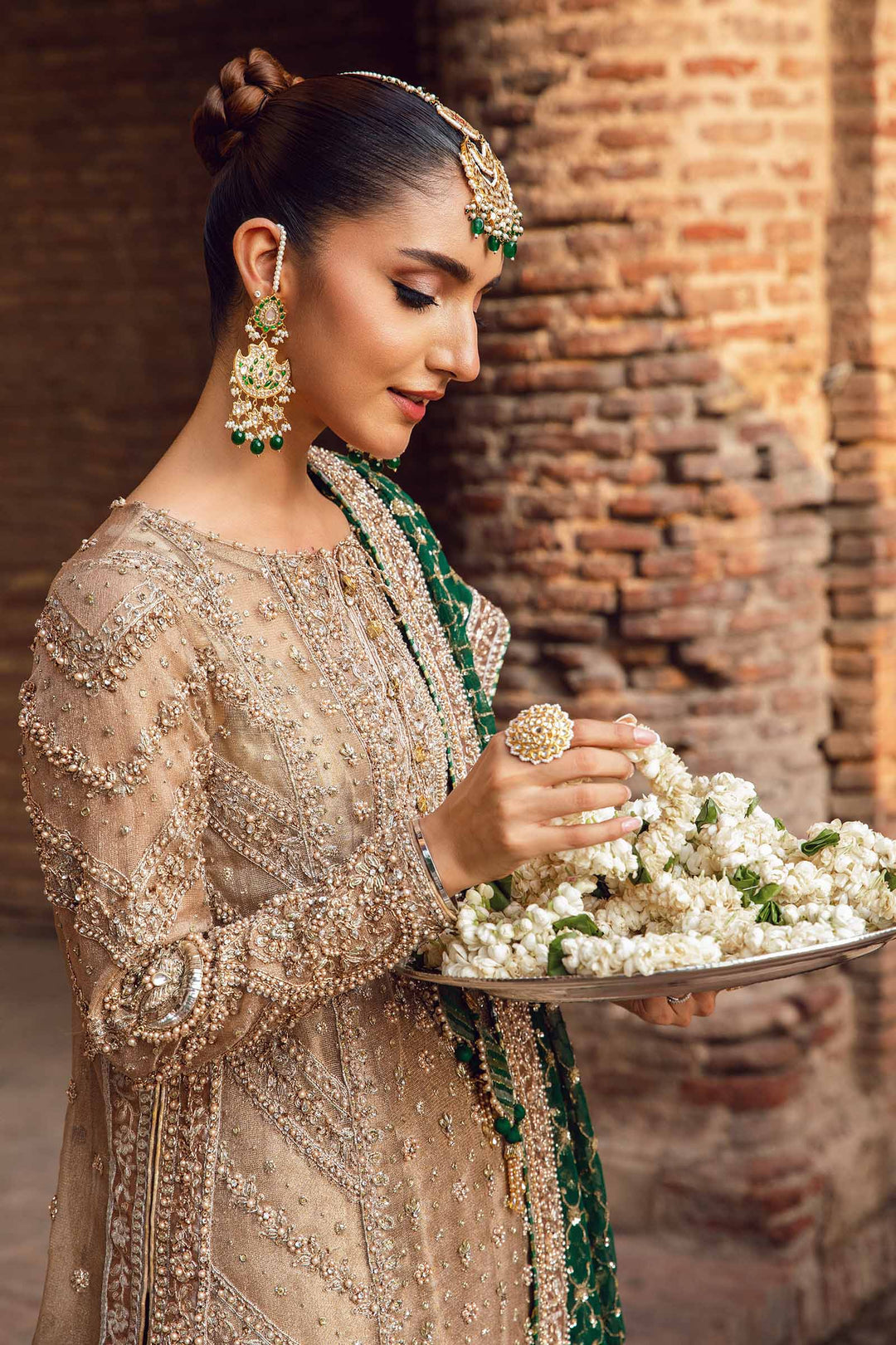 Maria B | Bridal Couture | Widad - Designer Dress with Intricate embroidery and embellishments. Shop elegent wedding dress at Maria Faisal.