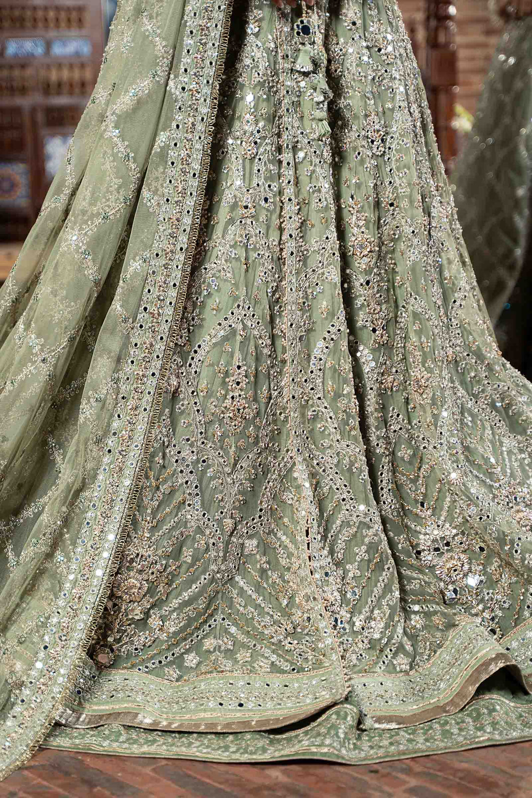 Maria B | Bridal Couture | Sarai - Designer Dress with Intricate embroidery and embellishments. Shop elegent wedding dress at Maria Faisal.
