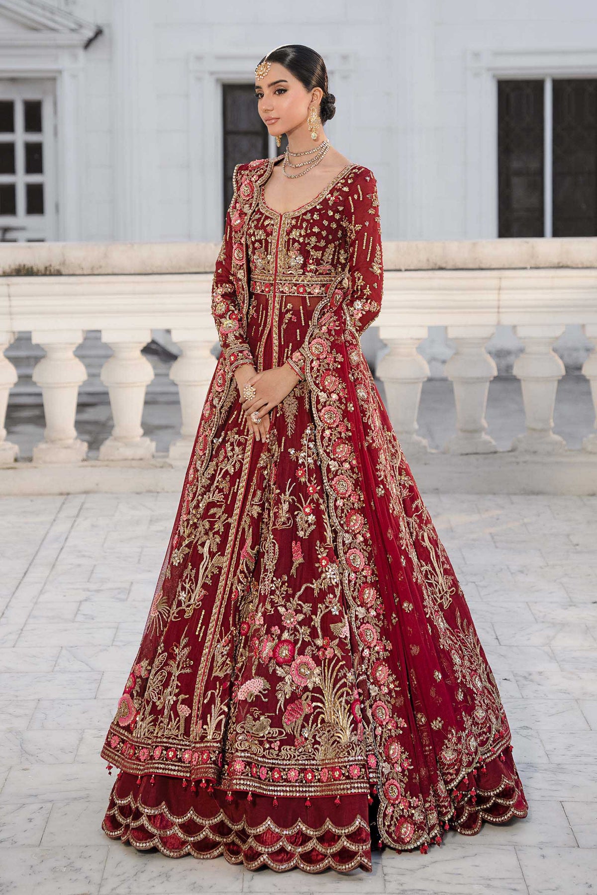 Maria B | Royal Rawa Bridal Couture | Raizel - Bridal Dress - available at Maria Faisal in UK and USA.