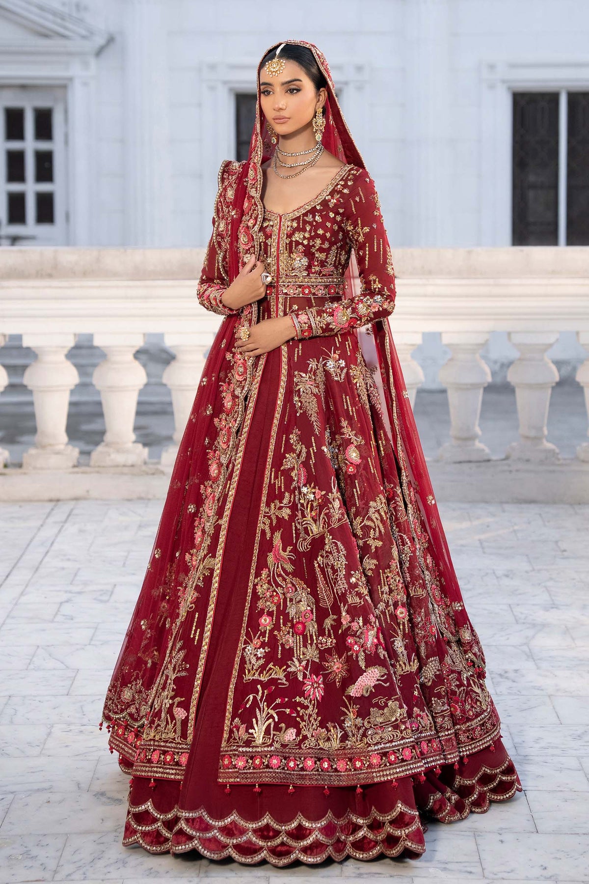 Maria B | Royal Rawa Bridal Couture | Raizel - Bridal Dress - available at Maria Faisal in UK and USA.