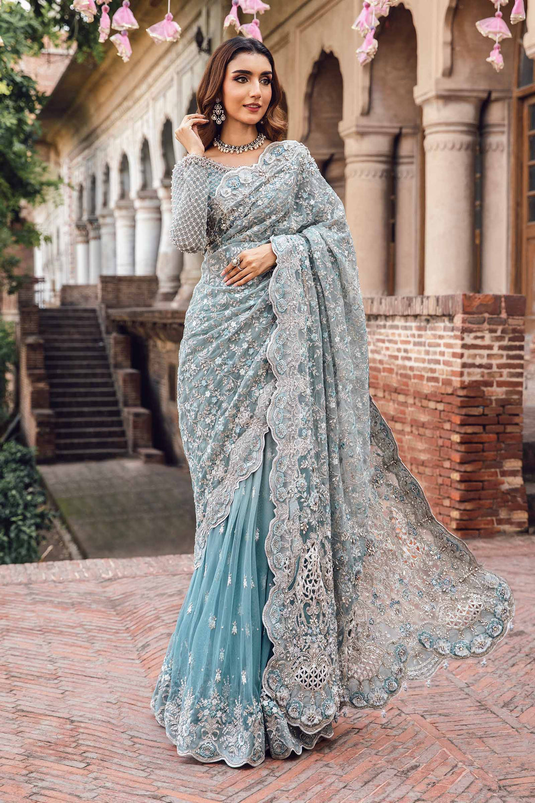 Maria B | Bridal Couture | Mabel - Designer Dress with Intricate embroidery and embellishments. Shop elegent wedding dress at Maria Faisal.