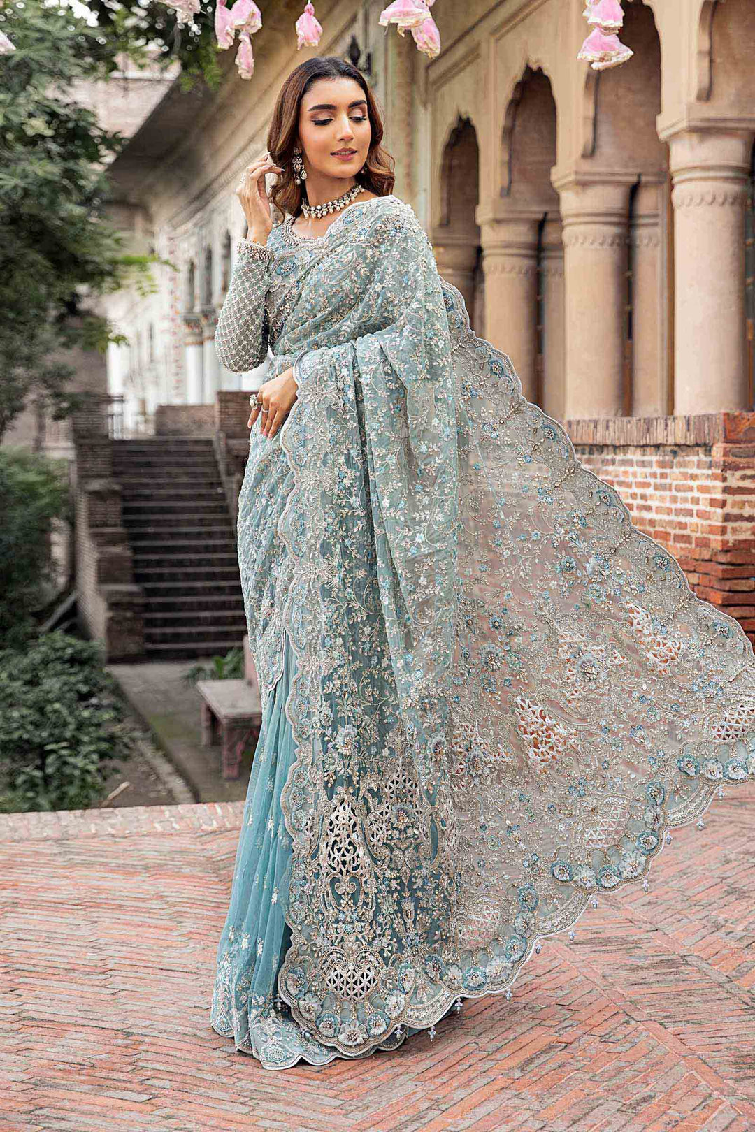 Maria B | Bridal Couture | Mabel - Designer Dress with Intricate embroidery and embellishments. Shop elegent wedding dress at Maria Faisal.