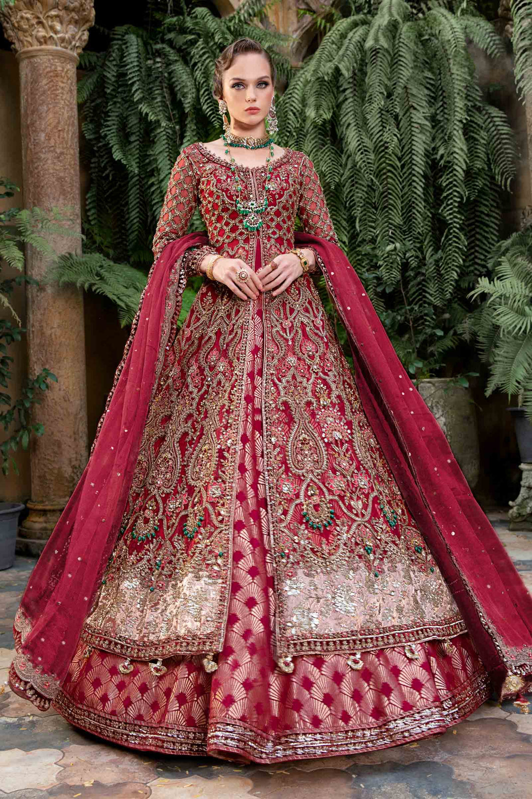 Maria B | Bridal Couture | Navera - Designer Dress with Intricate embroidery and embellishments. Shop elegent wedding dress at Maria Faisal.