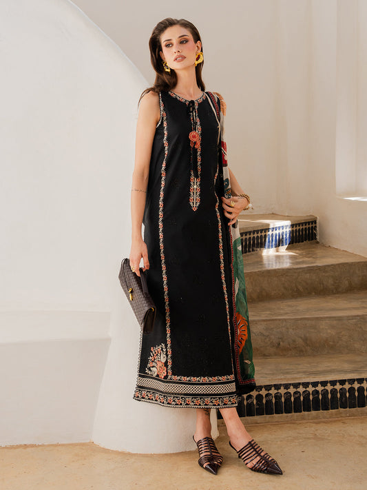 Izel | Dareen Luxury Lawn 26 | Mehvar - Luxury Dress - available at Maria Faisal in UK and USA.