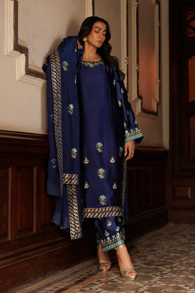 The Pink Tree Company | Yaadish Bakhair | Blue Mirage - Ladies Clothes - Maria Faisal