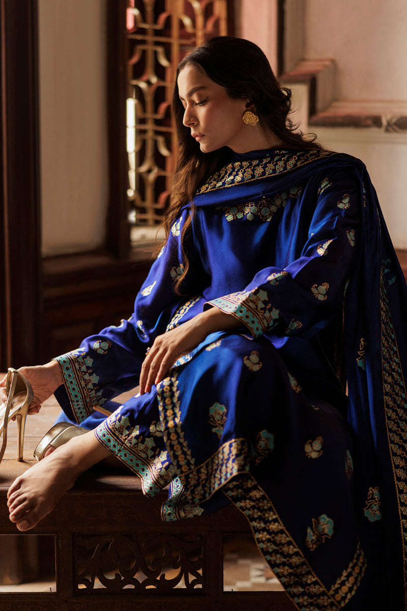 The Pink Tree Company | Yaadish Bakhair | Blue Mirage - Ladies Clothes - Maria Faisal