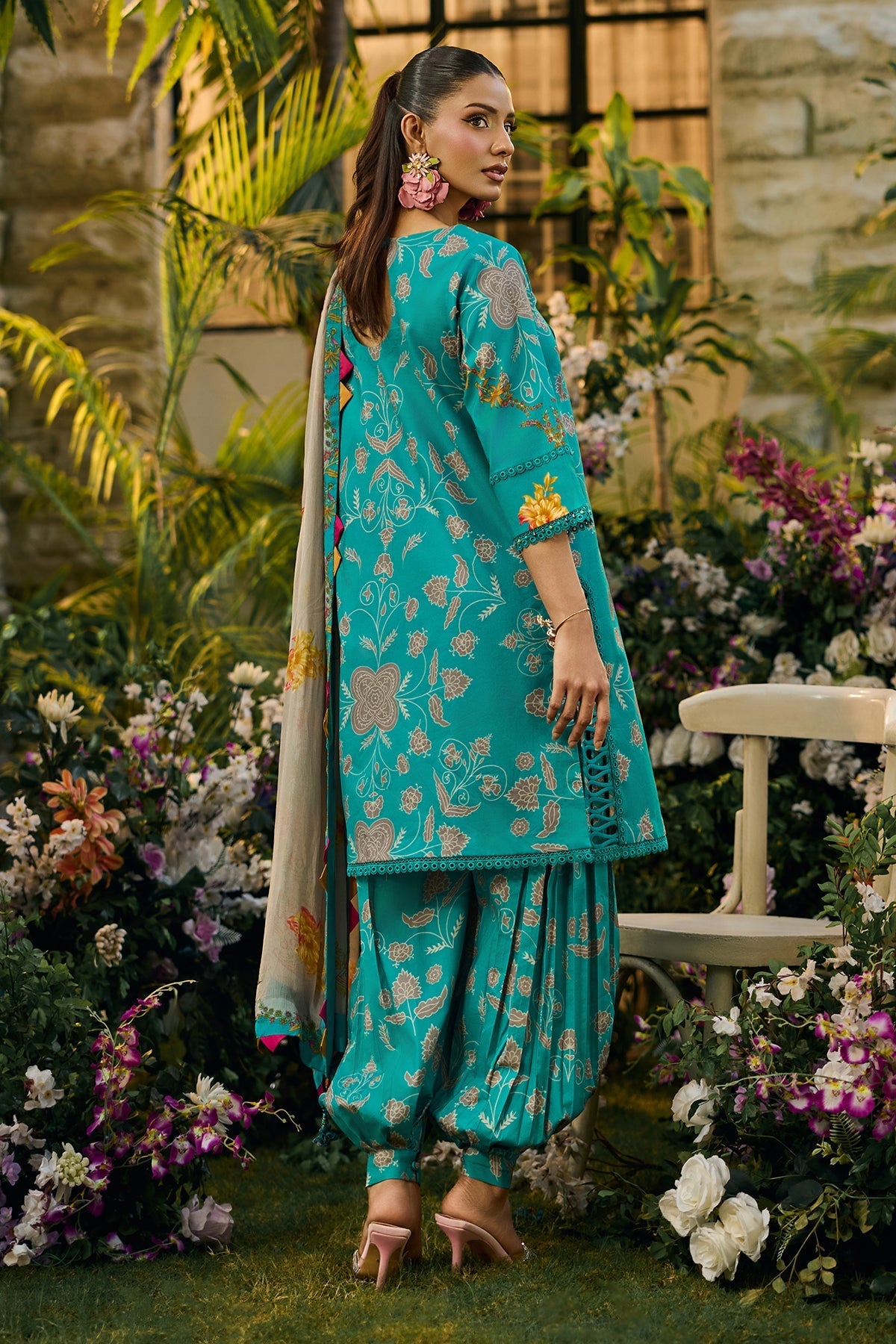 Charizma | C Print Lawn | CP6-12 - Luxury Dress - available at Maria Faisal in UK and USA.