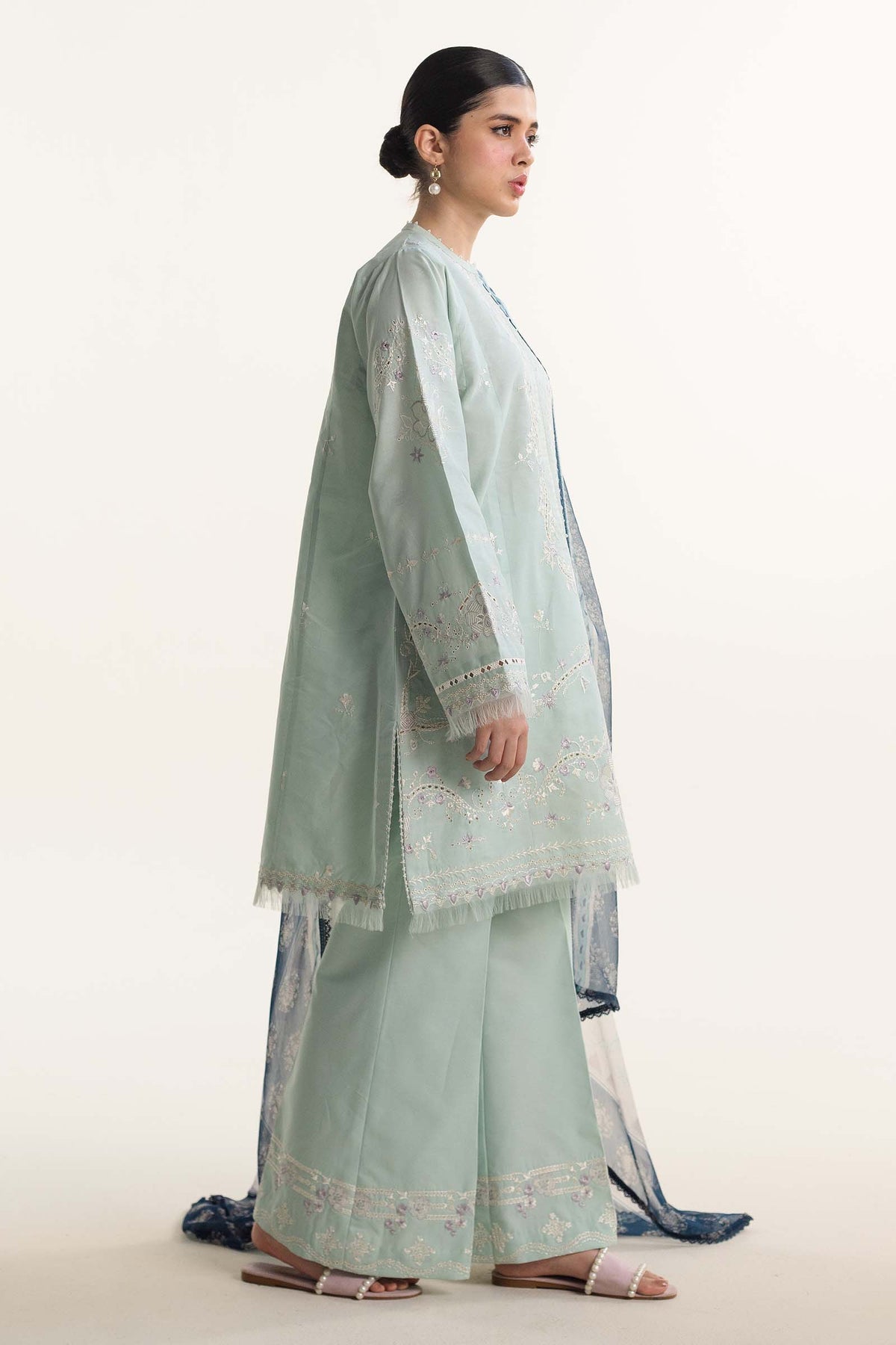 Zara Shahjahan | Coco Lawn Vol 2 | MIRA-8A - Designer Dress with Intricate embroidery and embellishments. Shop elegent wedding dress at Maria Faisal.