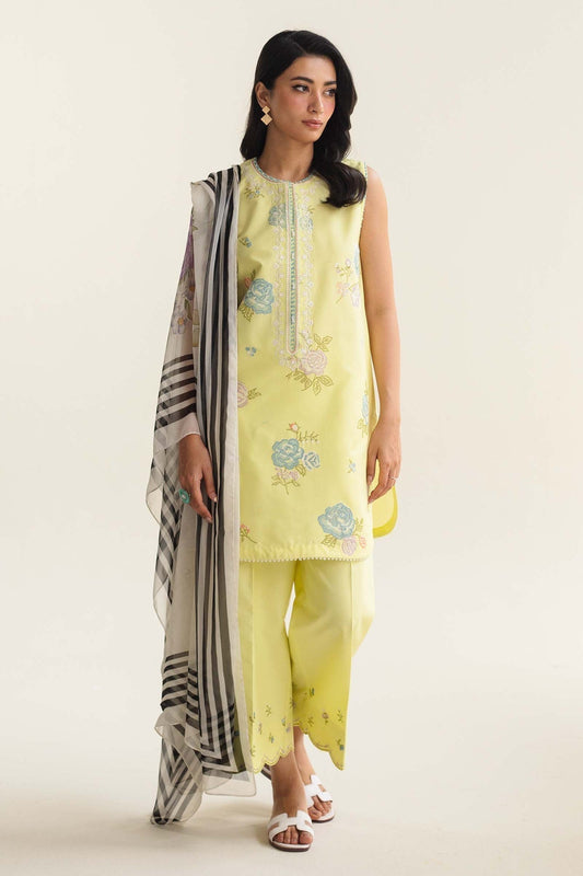 Zara Shahjahan | Coco Lawn Vol 2 | MIREA-3A - Designer Dress with Intricate embroidery and embellishments. Shop elegent wedding dress at Maria Faisal.