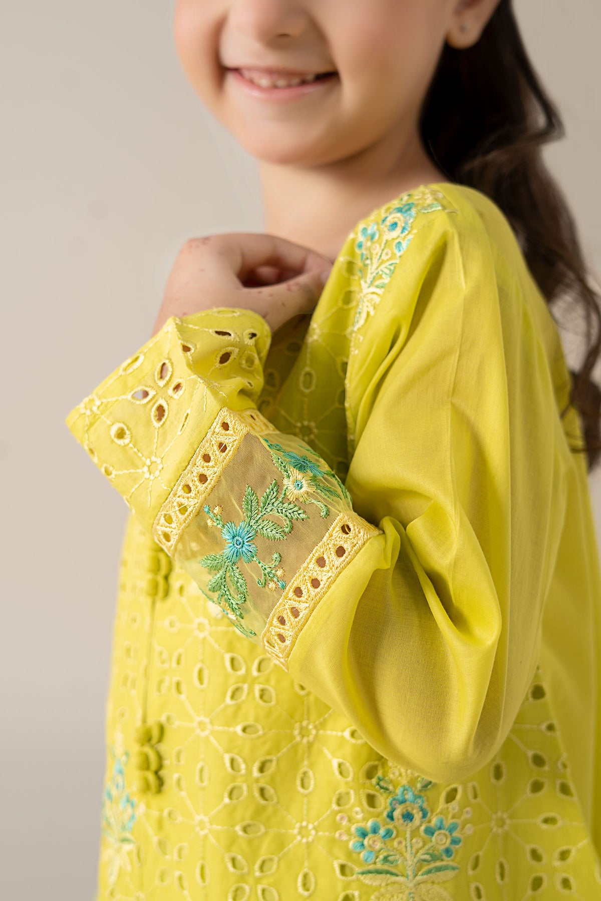 3 Piece Embroidered Lawn Suit - Kids Clothing - available at Maria Faisal in UK and USA.