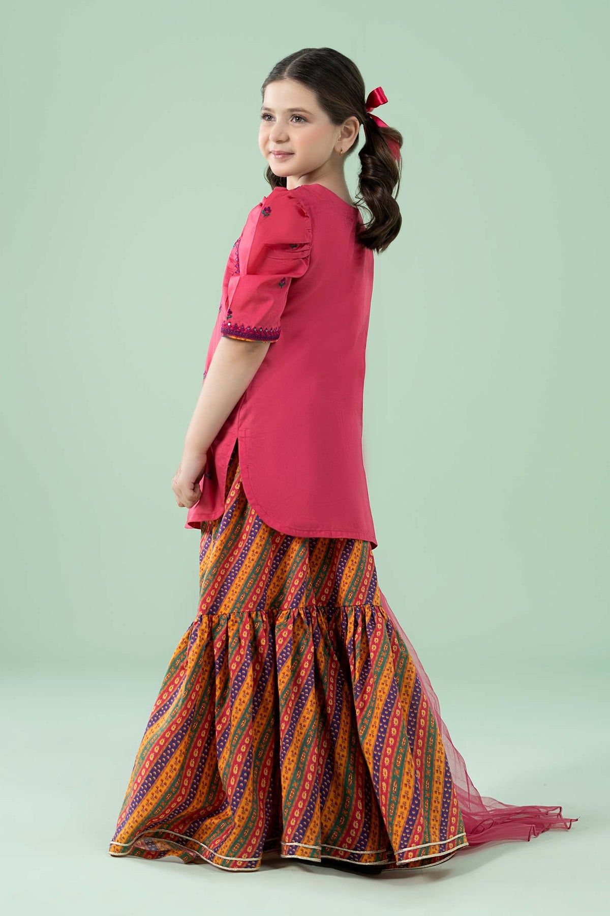 3 Piece Embroidered Lawn Suit - Kids Clothes - available at Maria Faisal in UK and USA