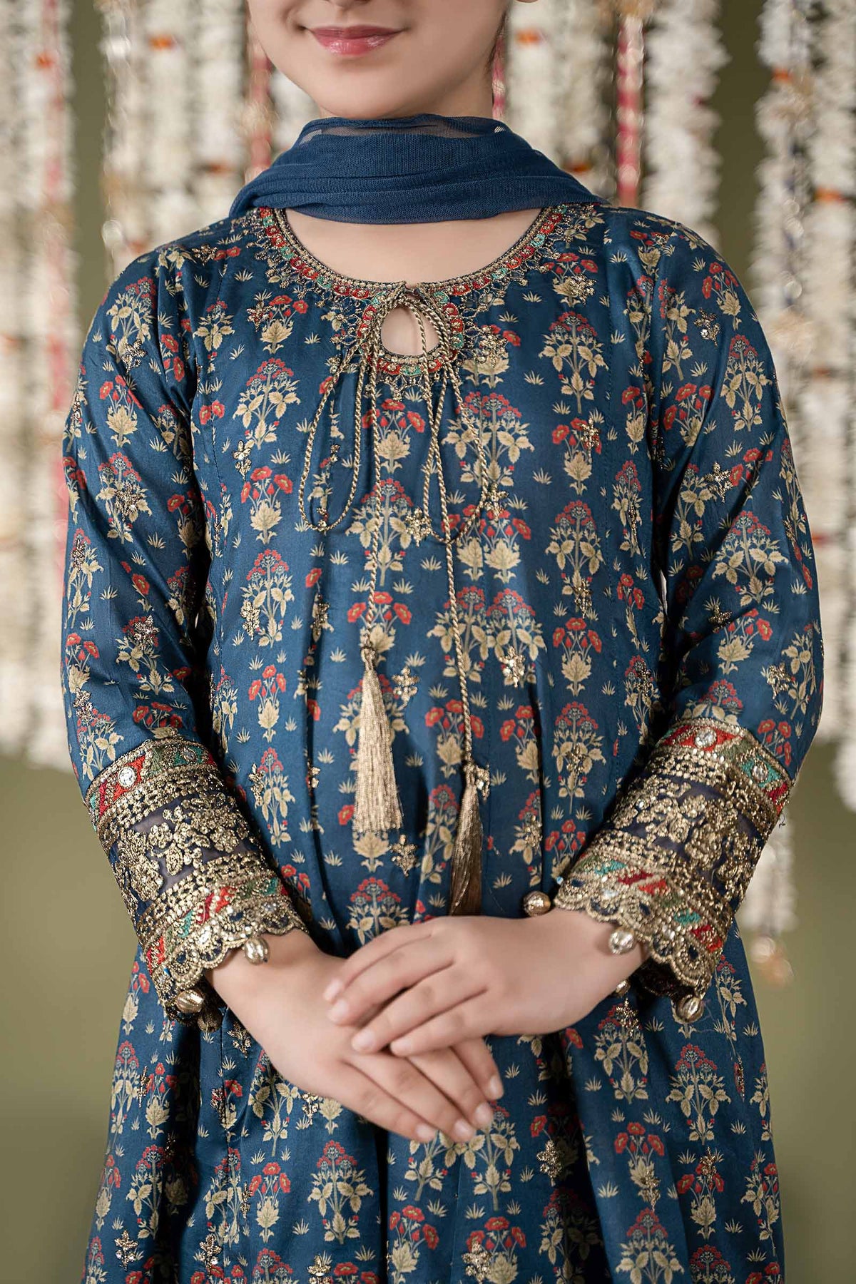 3 Piece Embroidered Lawn Suit - Kids Clothes - available at Maria Faisal in UK and USA
