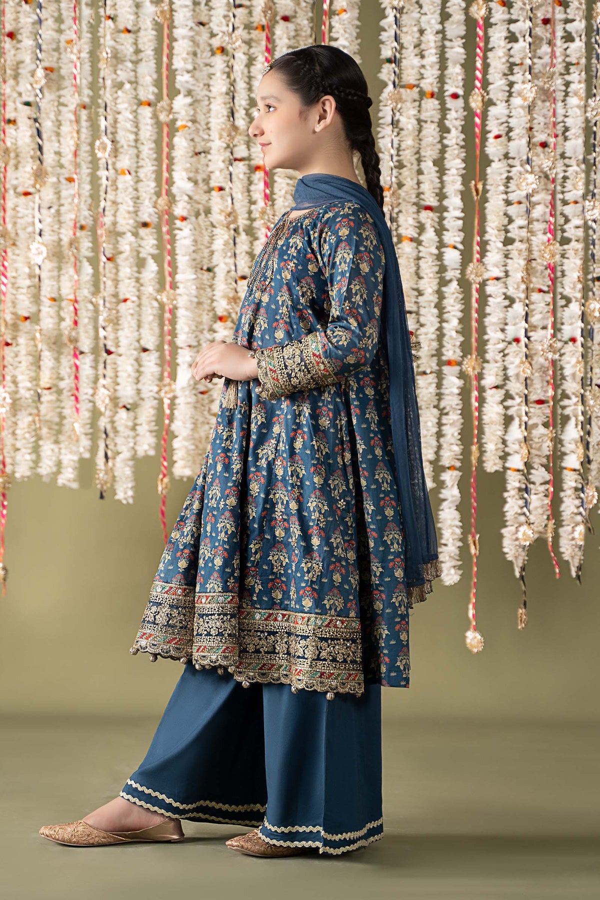 3 Piece Embroidered Lawn Suit - Kids Clothes - available at Maria Faisal in UK and USA