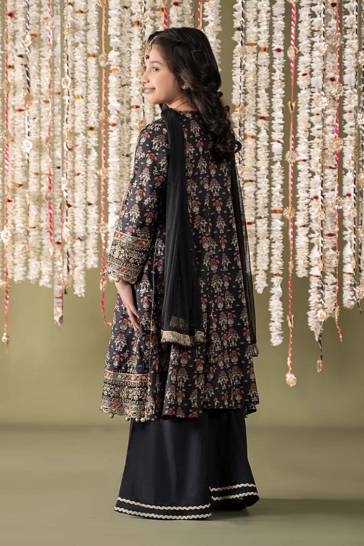 Maria B | 3 Piece Embroidered Lawn Suit | MKD-EF25-05 by Maria Faisal - Registered Vendor of : Maria B - type : Kids Clothes - 100% original wedding dresses