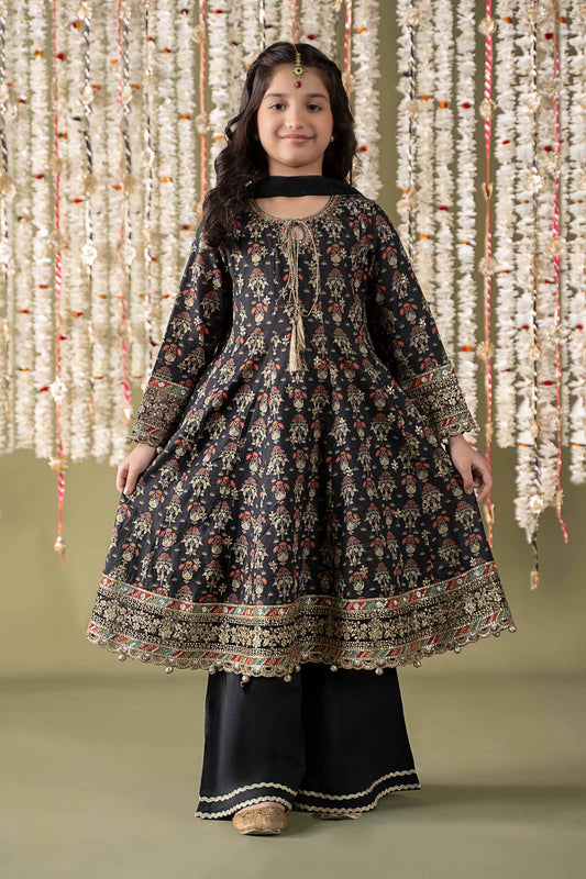 3 Piece Embroidered Lawn Suit - Kids Clothes - available at Maria Faisal in UK and USA