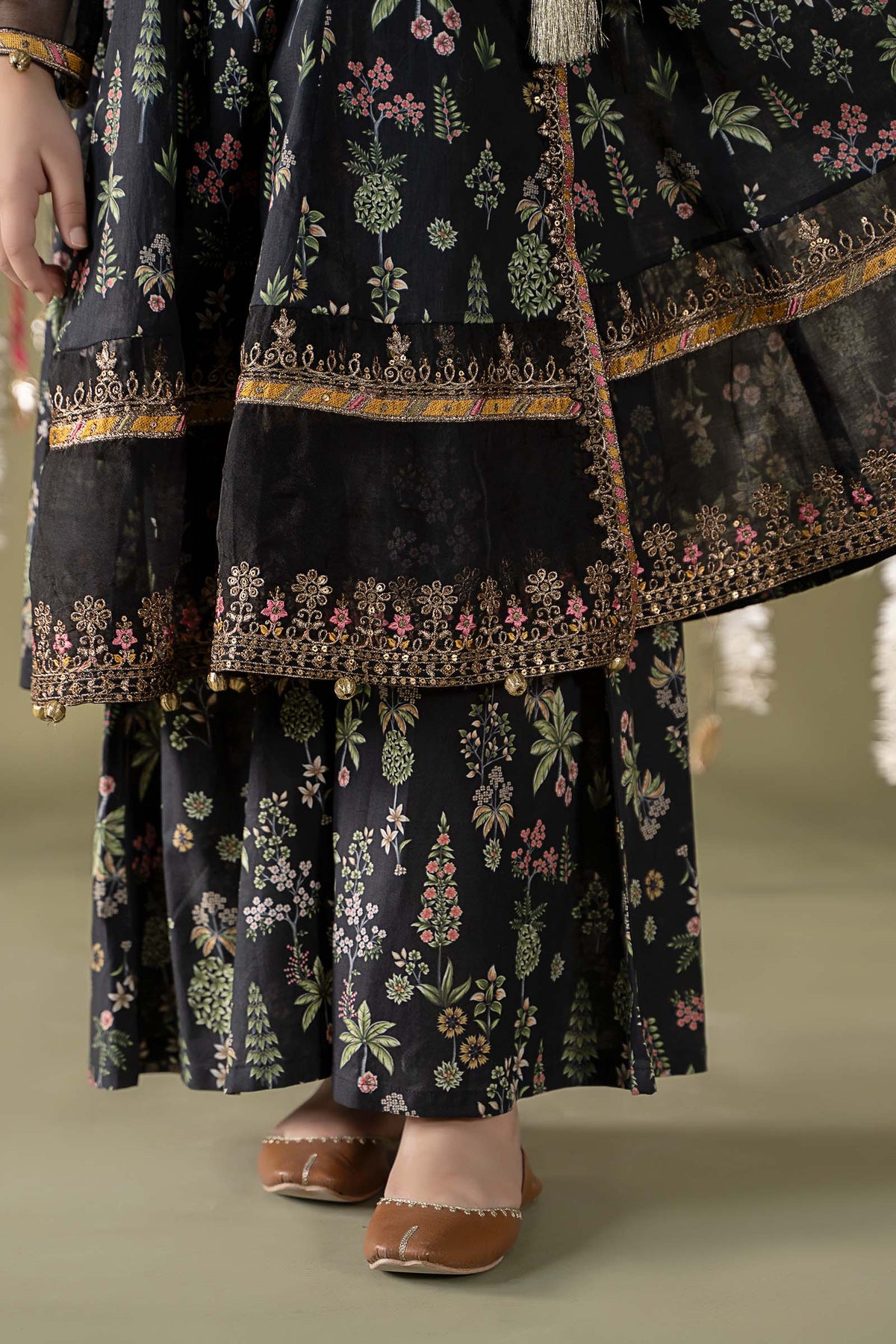 Maria B | 3 Piece Printed Lawn Suit | MKD-EF25-13 by Maria Faisal - Registered Vendor of : Maria B - type : Kids Clothes - 100% original wedding dresses