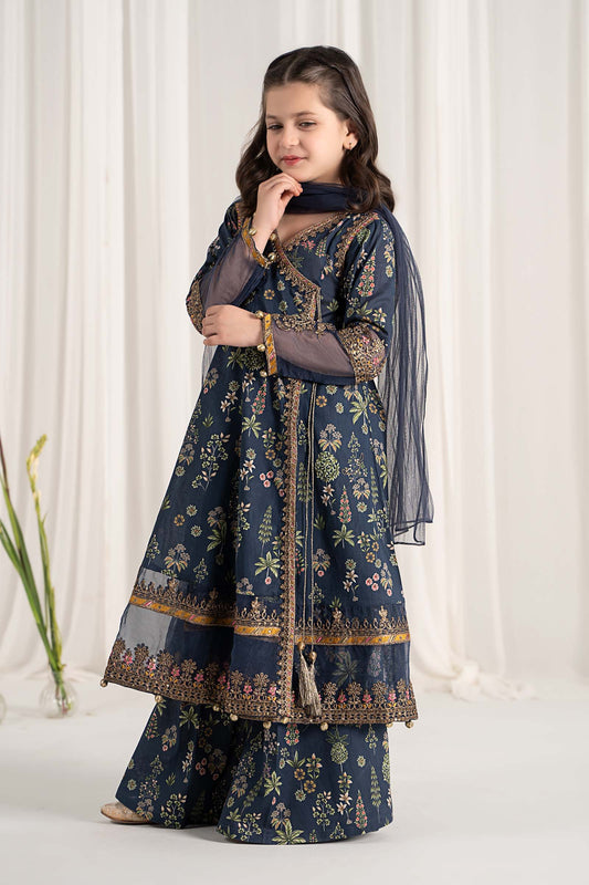 3 Piece Printed Lawn Suit - Kids Clothes - available at Maria Faisal in UK and USA