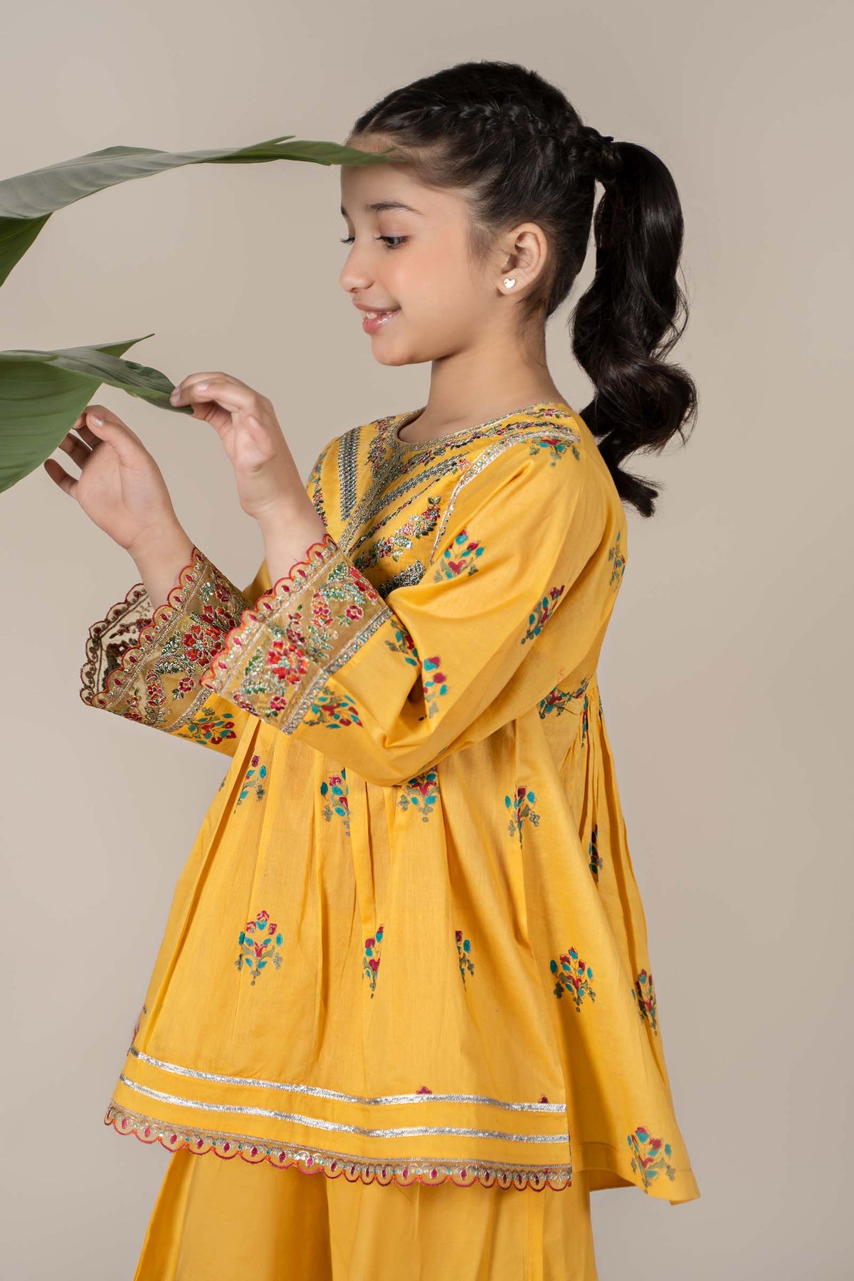 Maria B | 3 Piece Embroidered Lawn Suit | MKD-EF25-15 by Maria Faisal - Registered Vendor of : Maria B - type : Kids Clothes - 100% original wedding dresses