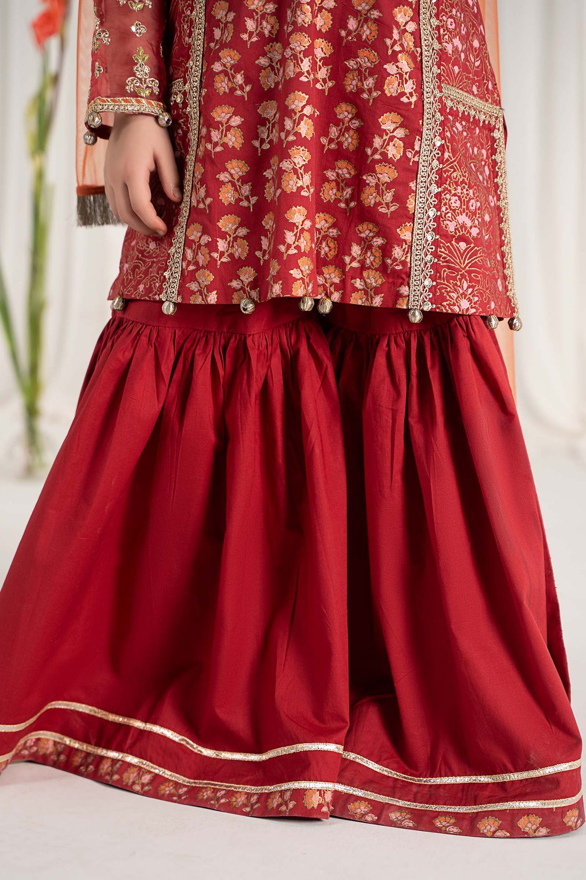 Maria B | 3 Piece Embroidered Lawn Suit | MKD-EF25-23 by Maria Faisal - Registered Vendor of : Maria B - type : Kids Clothes - 100% original wedding dresses