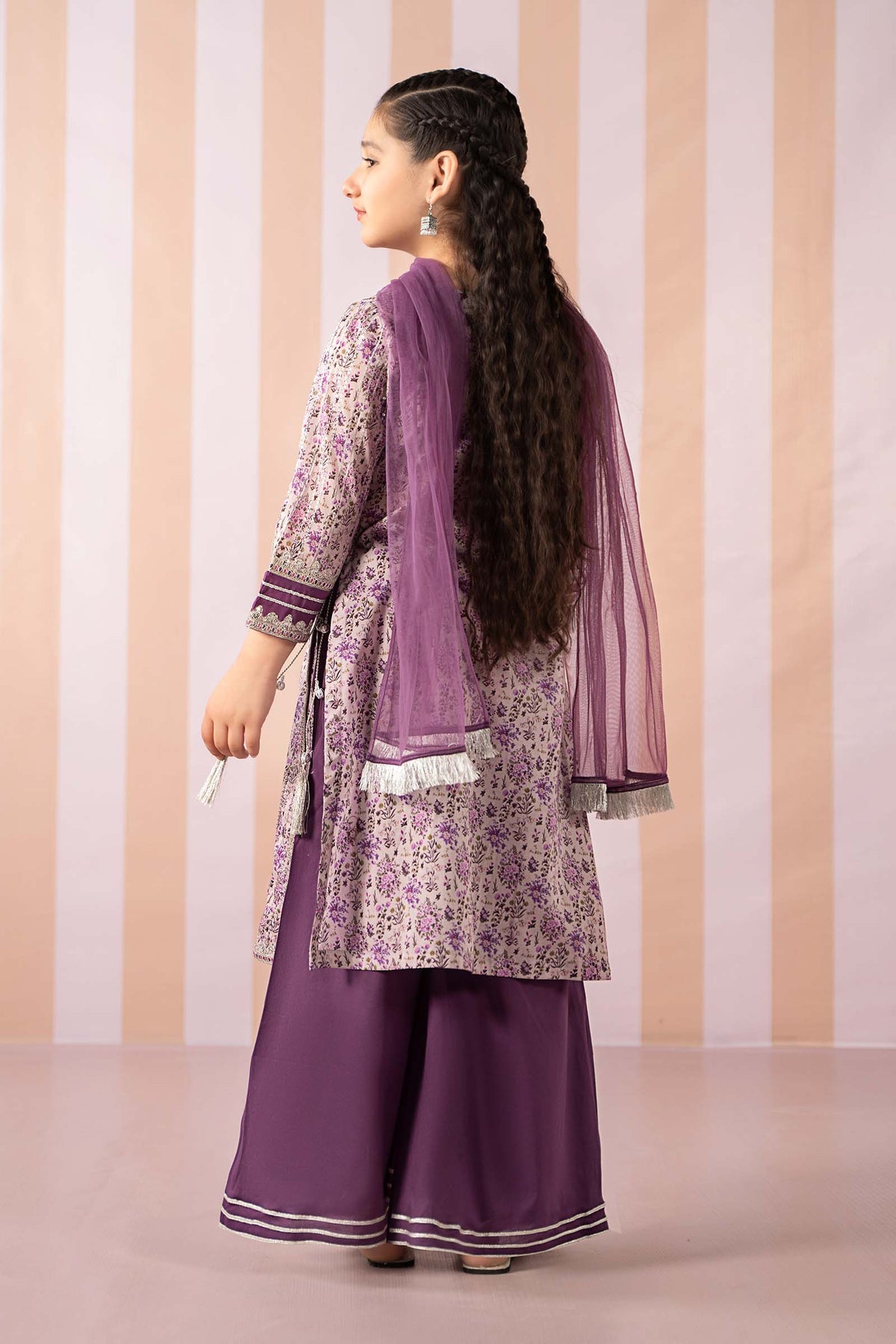 3 Piece Embroidered Lawn Suit - Kids Clothes - available at Maria Faisal in UK and USA