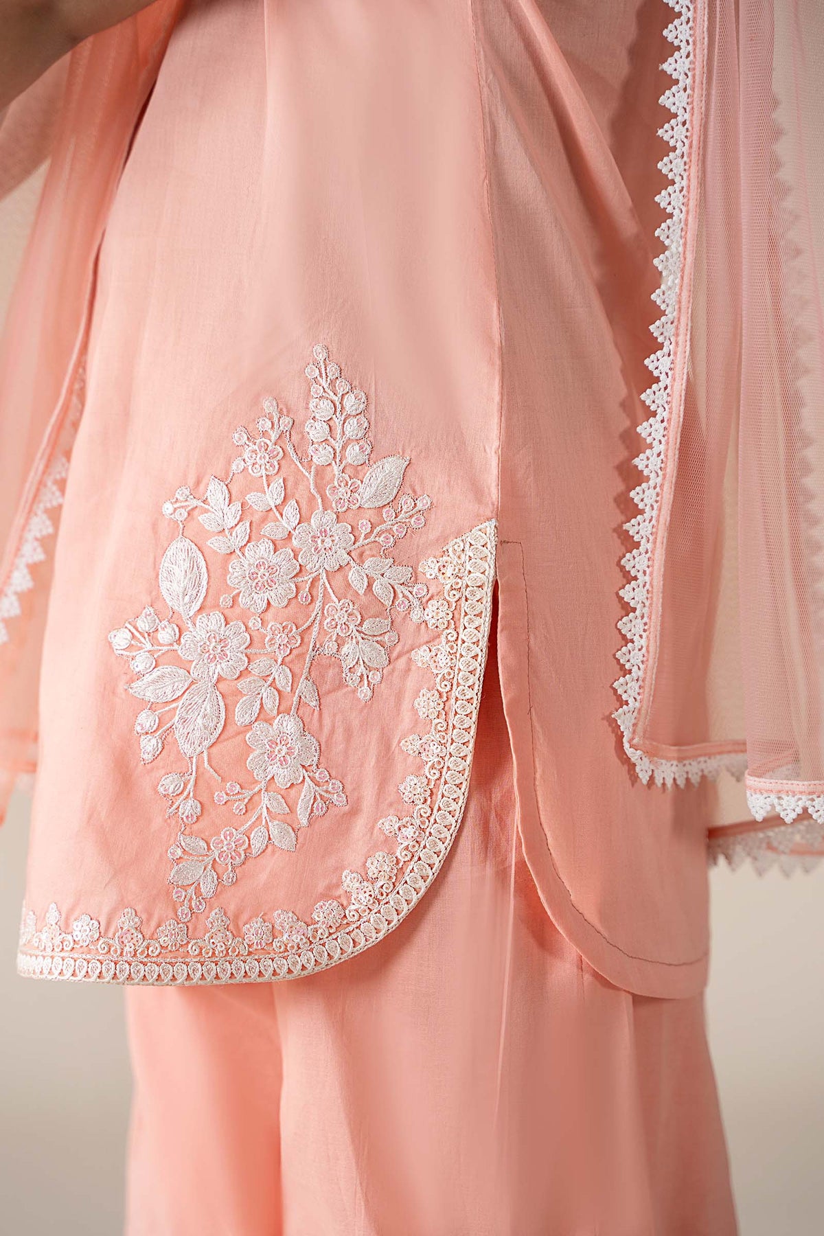 3 Piece Embroidered Lawn Suit - Kids Clothes - available at Maria Faisal in UK and USA