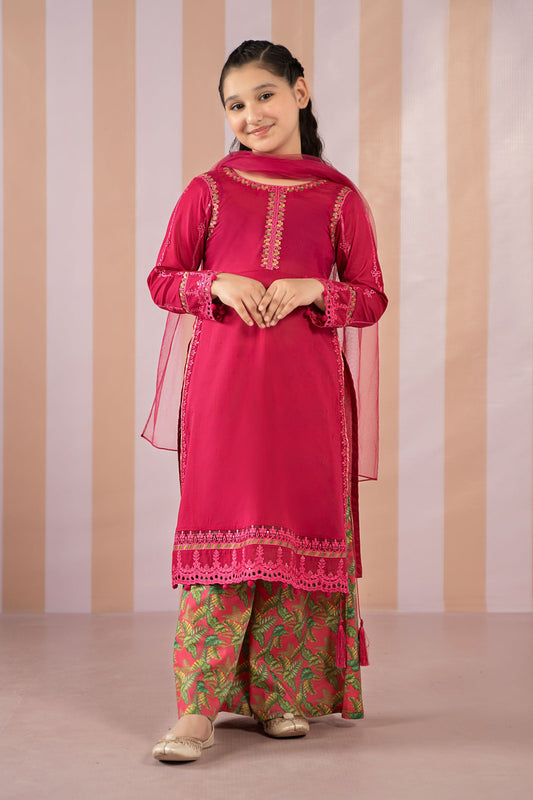 3 Piece Printed Lawn Suit - Kids Clothes - available at Maria Faisal in UK and USA