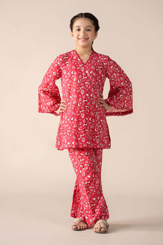 2 Piece Printed Lawn Suit - Kids Clothes - available at Maria Faisal in UK and USA