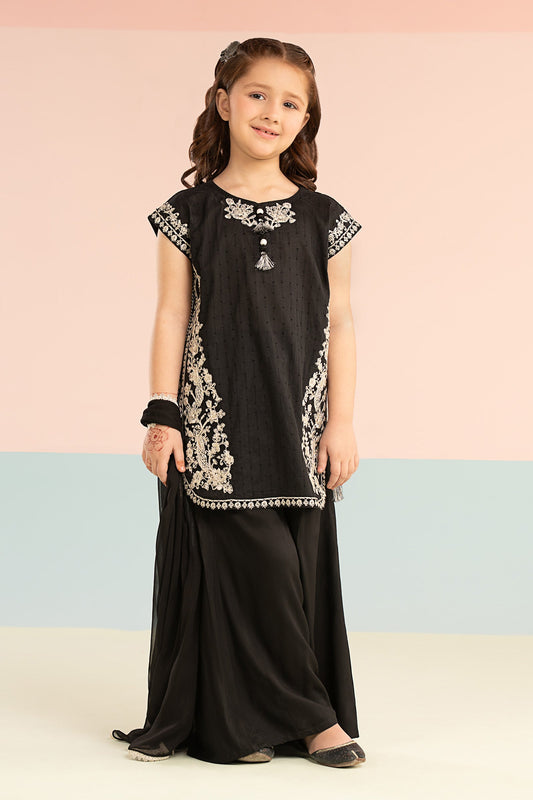 3 Piece Embroidered Brochia Jacquard Suit - Kids Clothing - available at Maria Faisal in UK and USA.