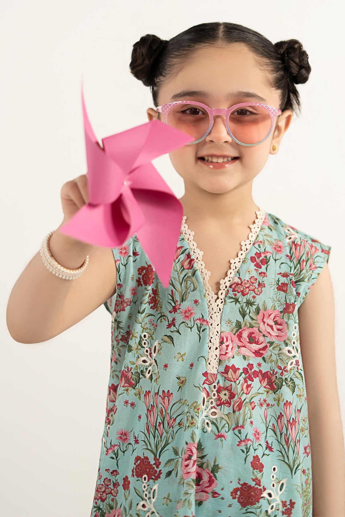 Maria B | Kids Wear | MEKC-16 - Dress - available at Maria Faisal in UK and USA.